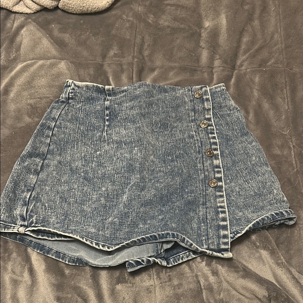 Flying Tomato Blue Denim skort
